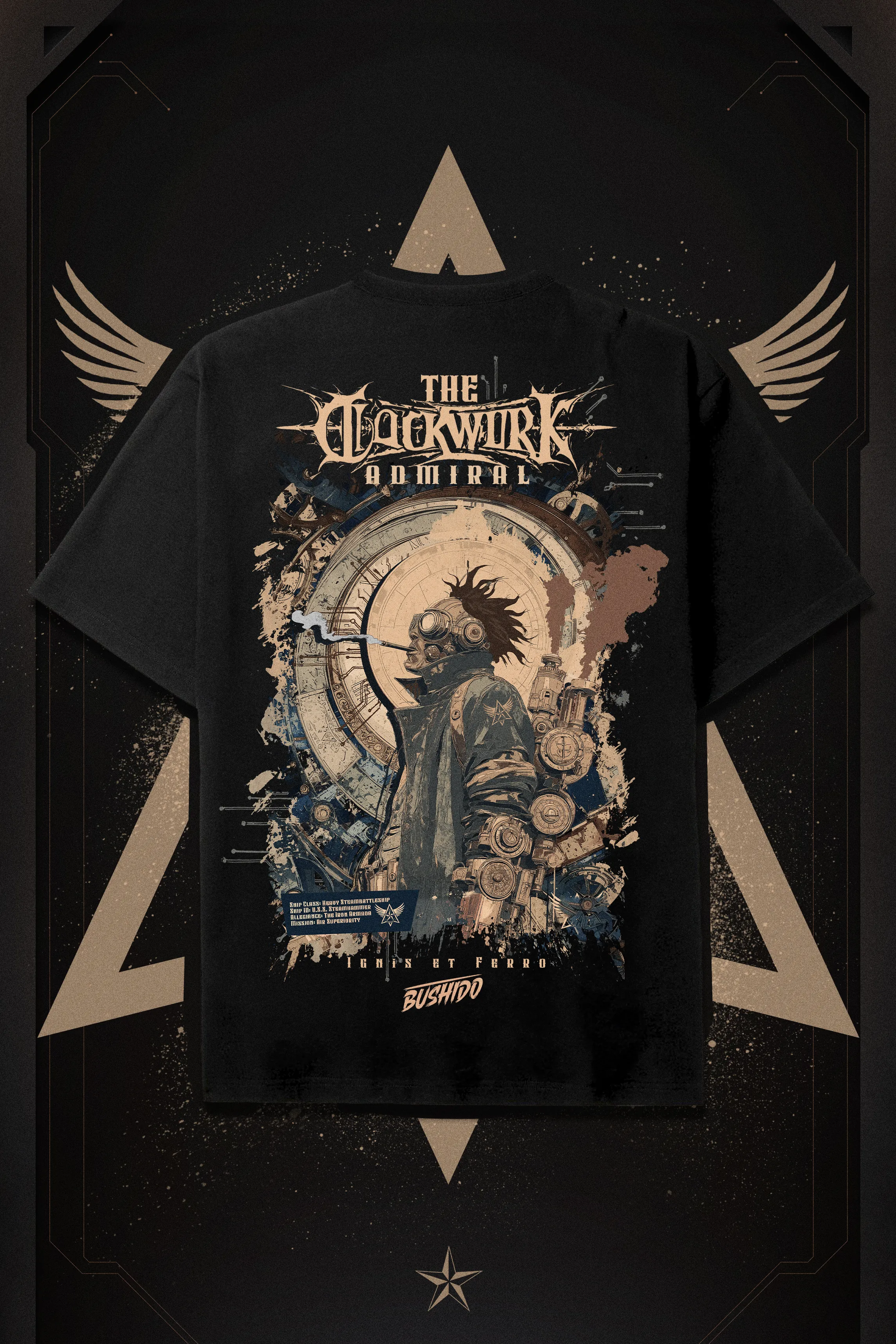 The Clockwork Admiral Oversize Tshirt
