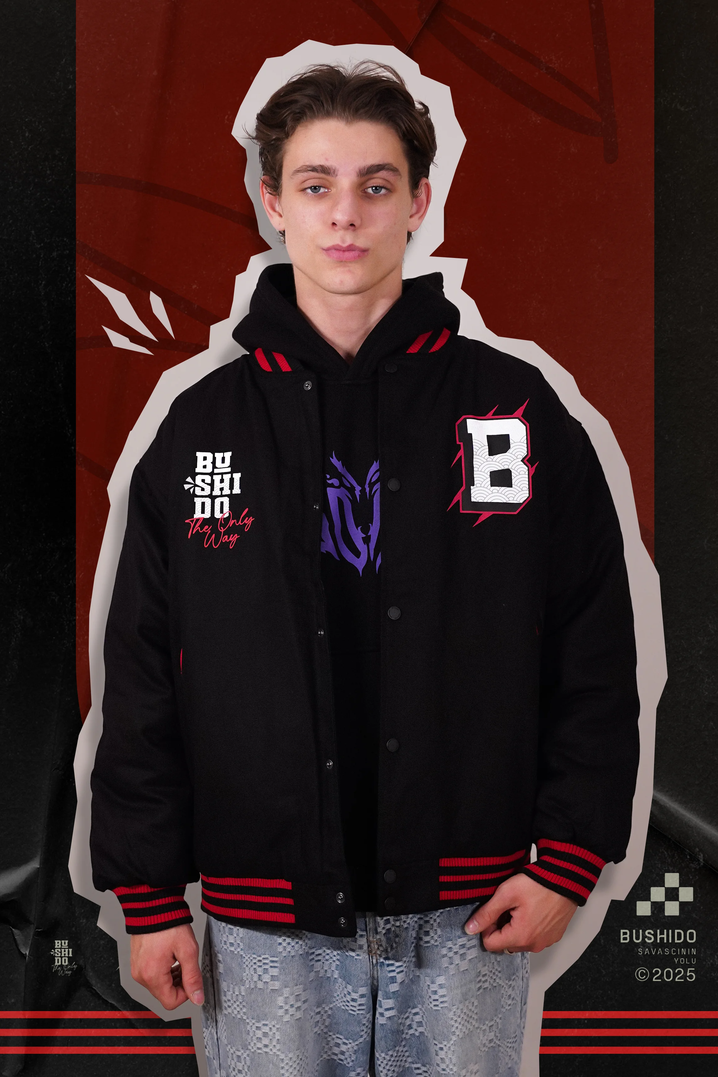 Oni no Naka Kolej Ceketi Siyah