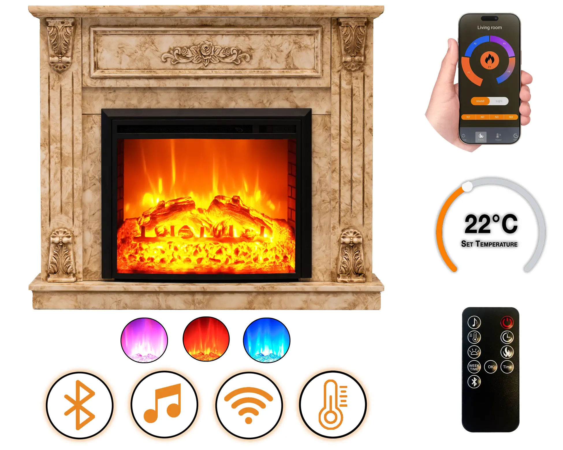 Elektrický krb DLC Home Rosmarin EF 4