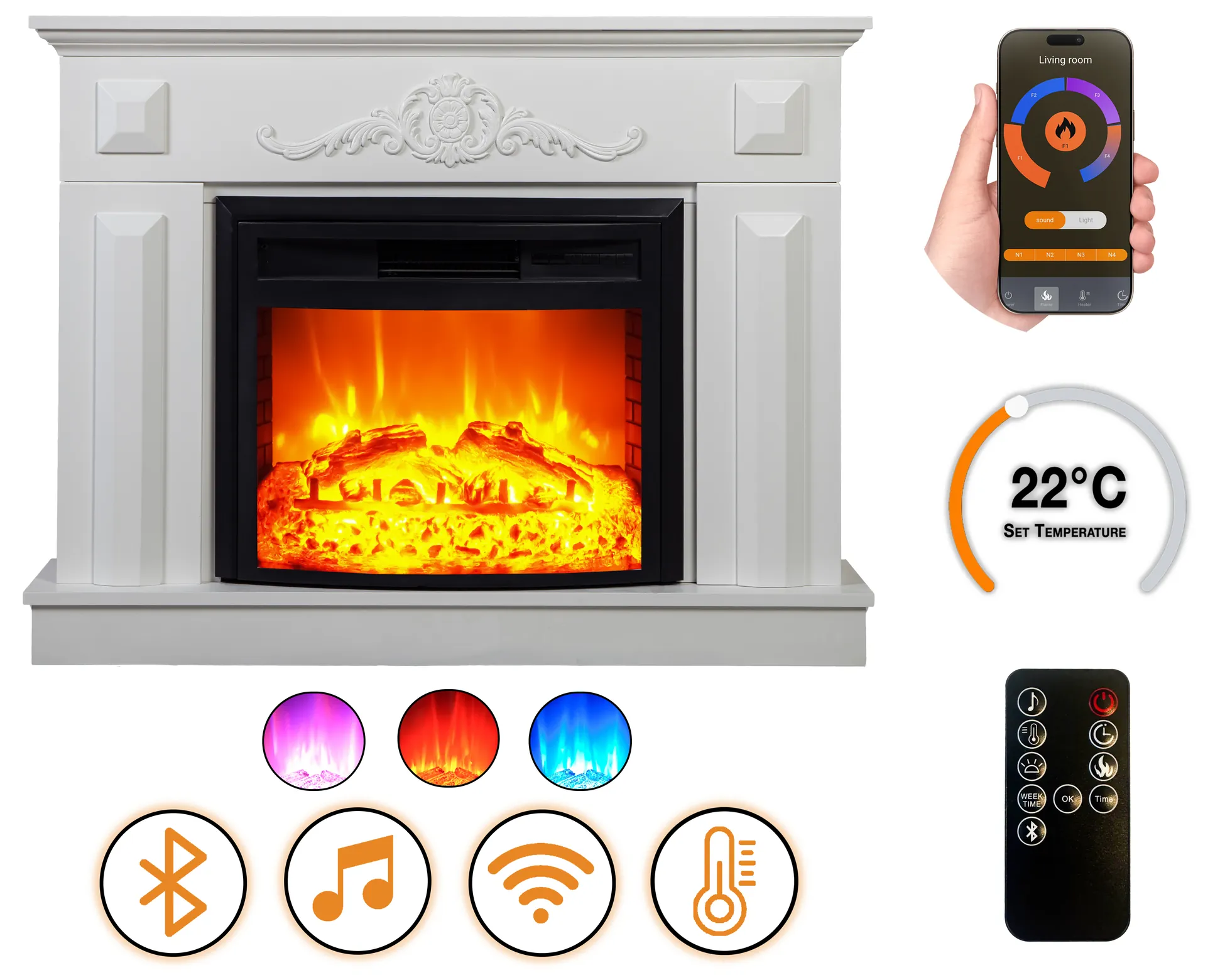 Elektrický krb DLC Home Puglia EF 4