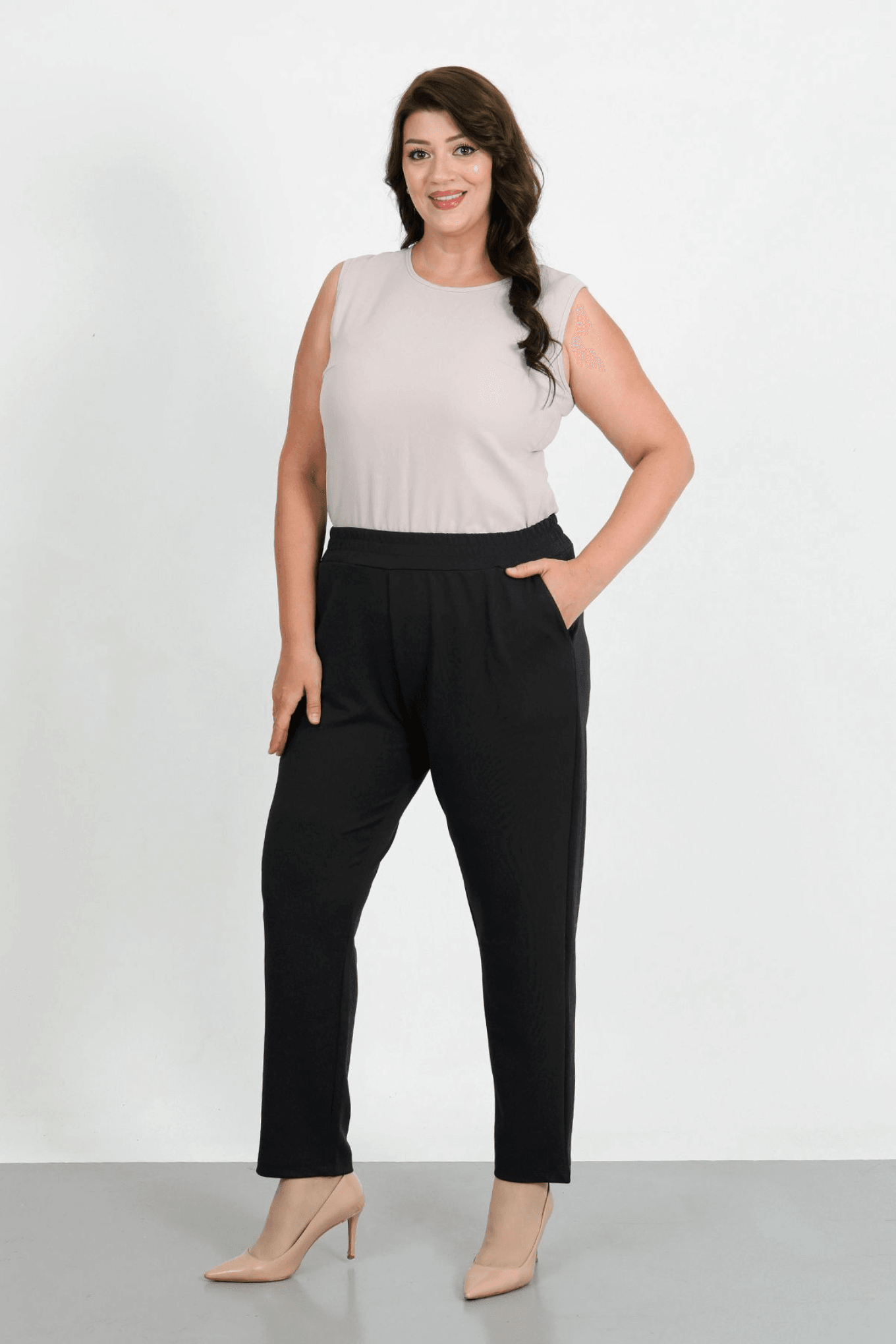  Zara Krep Büyük Beden 3 Lü Tayt Pantolon 