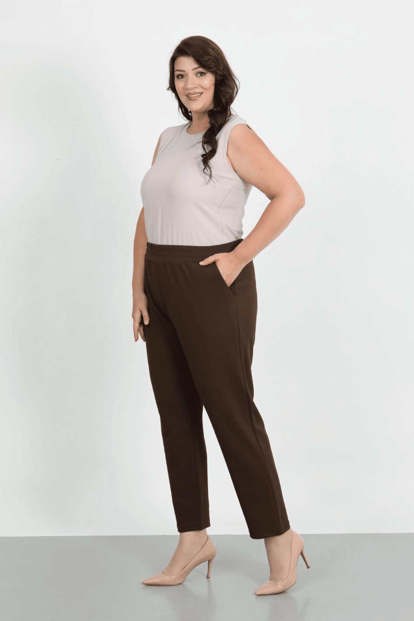 Zara Krep Büyük Beden 3 Lü Tayt Pantolon 