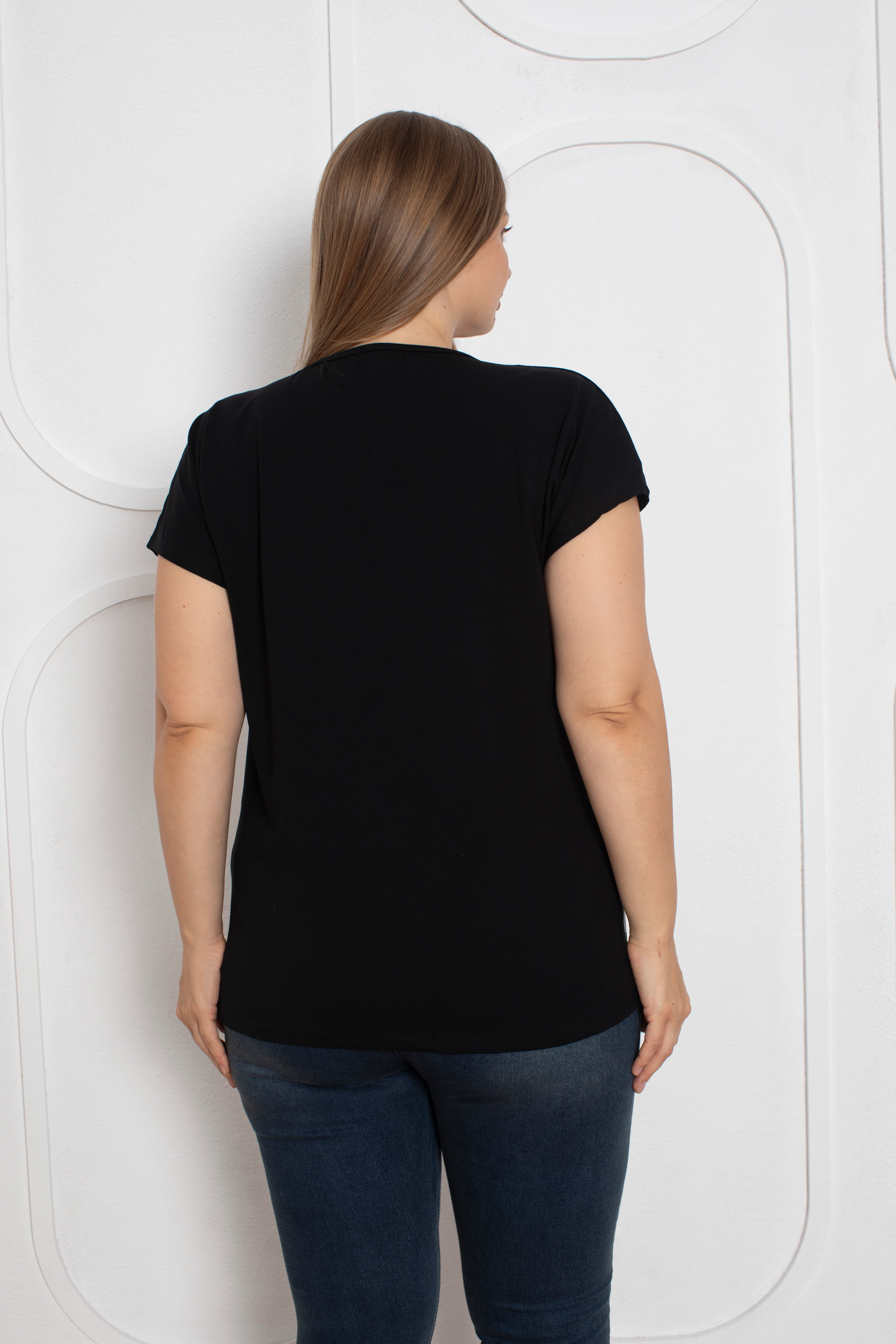 2 Lİ Paket Garnili Büyük Beden Bluz 