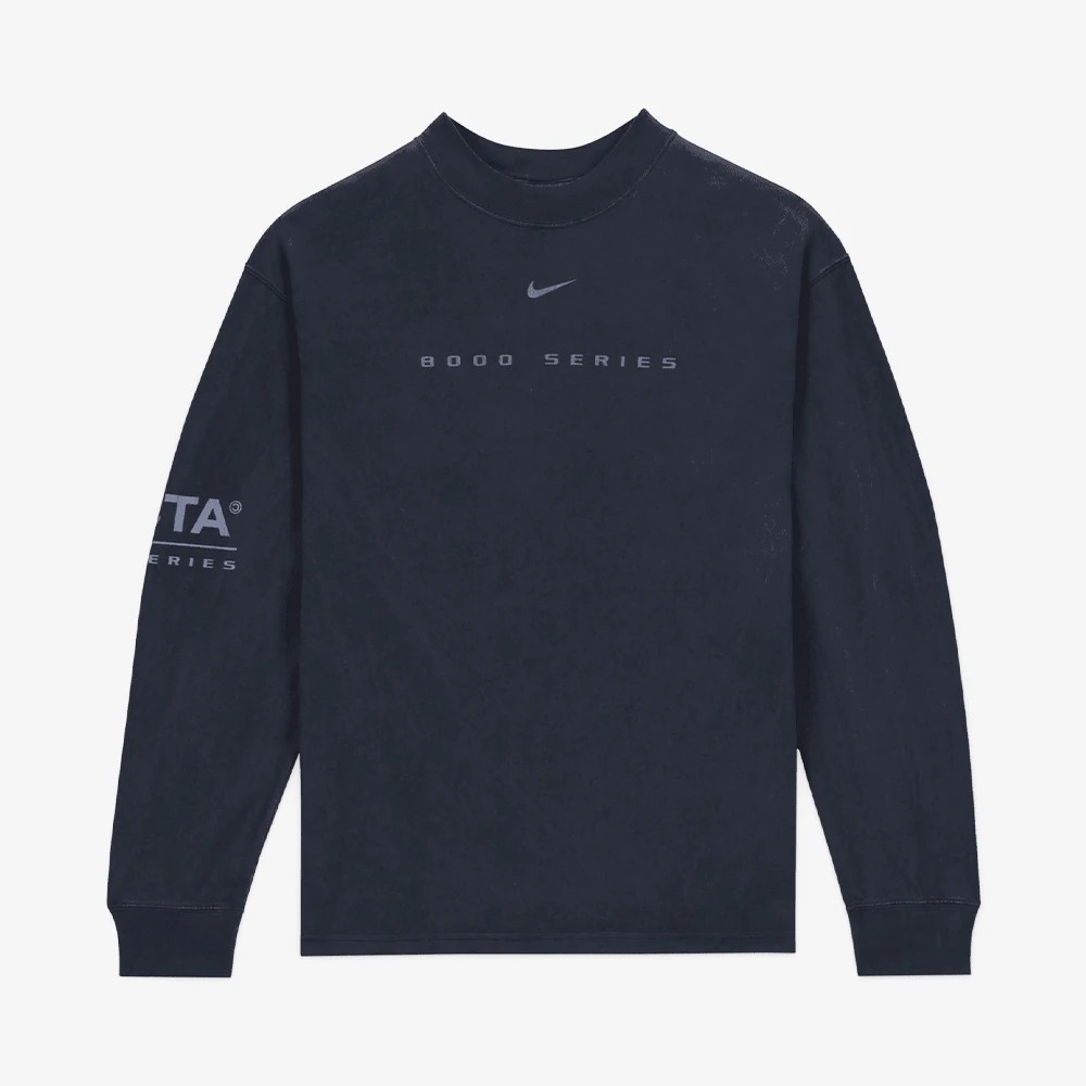 Nocta x Nike Longsleeve Mock Neck 'Dark Obsidian' Hoodie - Siyah