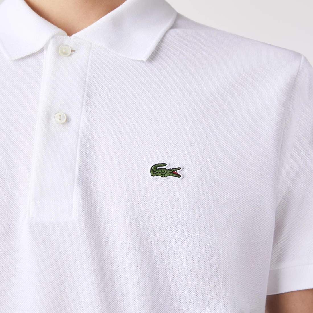 Lacoste Polo Yaka Erkek Beyaz T-Shirt