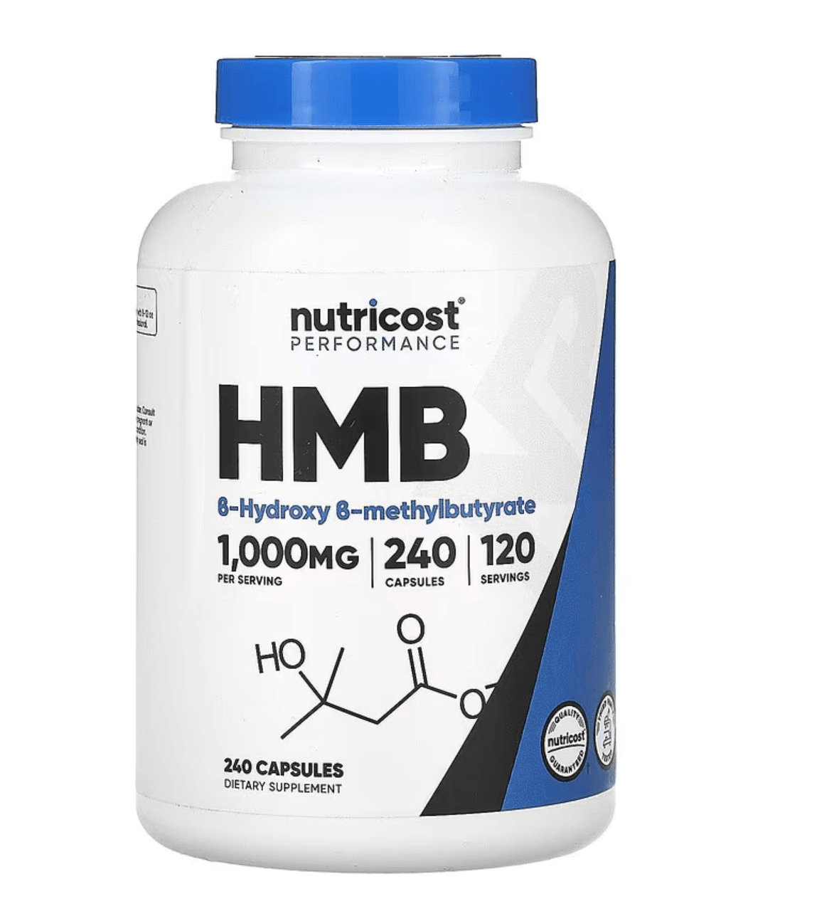 Nutricost HMB Beta-Hydroxy Beta-Methylbutyrate 1000mg 240 Capsules MADE IN USA