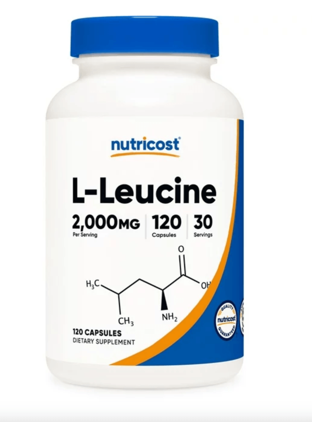 Nutricost L-Leucine 2,000mg Supplement, 120 Vegetarian Capsules, 30 Servings.Usa