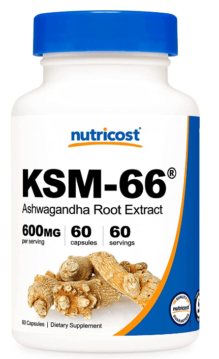 Nutricost KSM-66 Ashwagandha Root Extract 600mg, 60 Veggie Caps - High Potency 5% Withanolides - with BioPerine