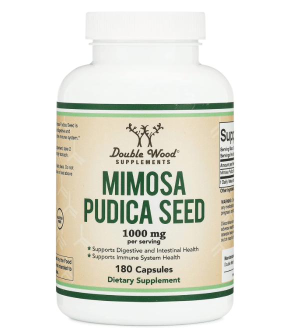 Double Wood Mimosa Pudica Seed 1000mg 180 Capsul