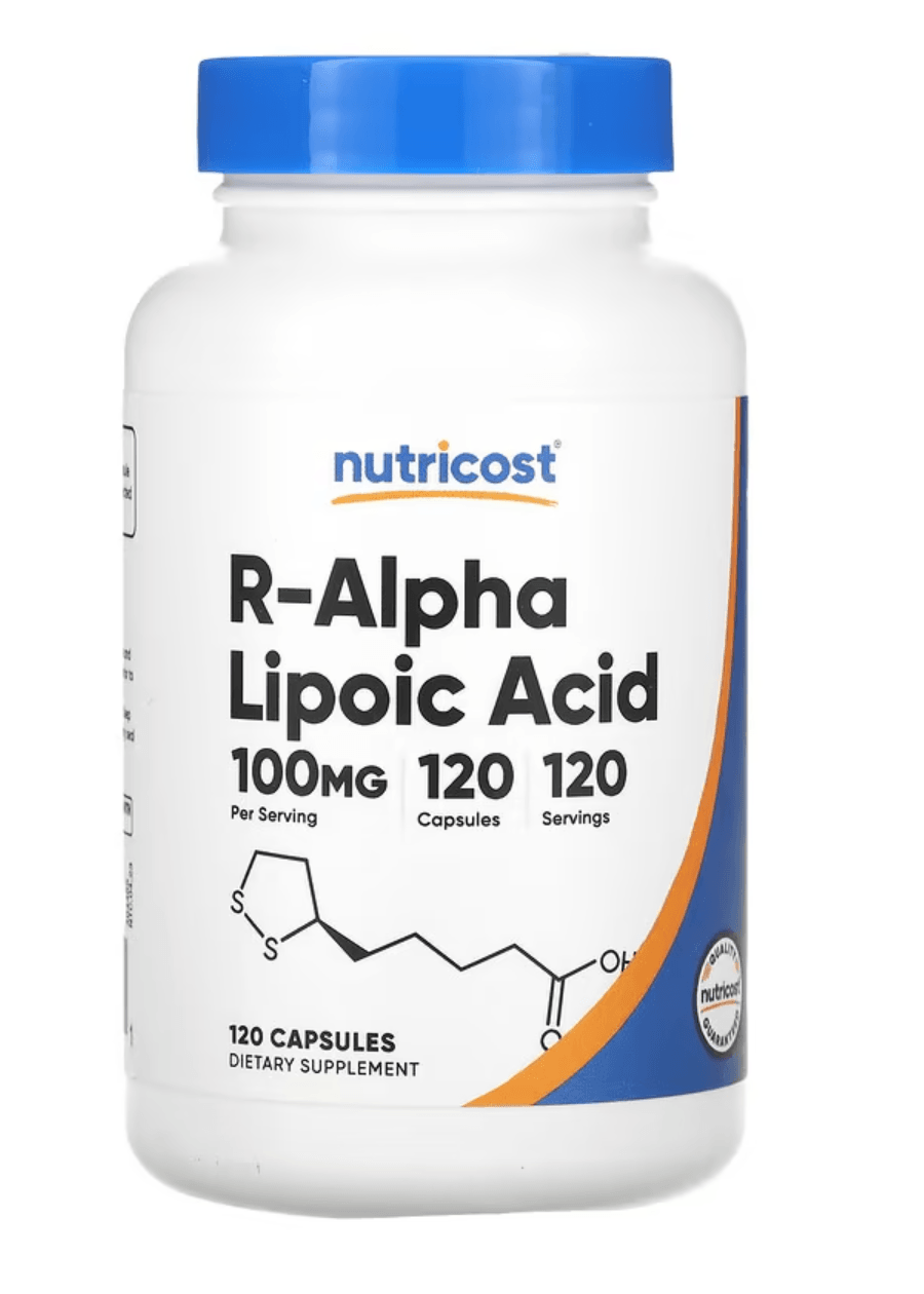 Nutricost R-Alpha Lipoic Acid 100mg, 120 Capsules -Non-GMO, Gluten Free. TR YETKİLİ SATICISI