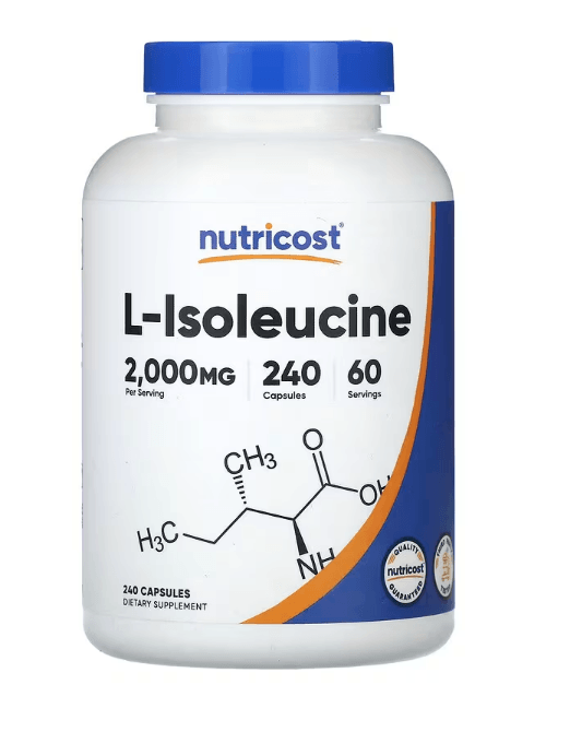 Nutricost L-Isoleucine 2000mg Per Serving, 240 Capsules (60 Servings) TR TEK YETKİLİ SATICISINDAN.