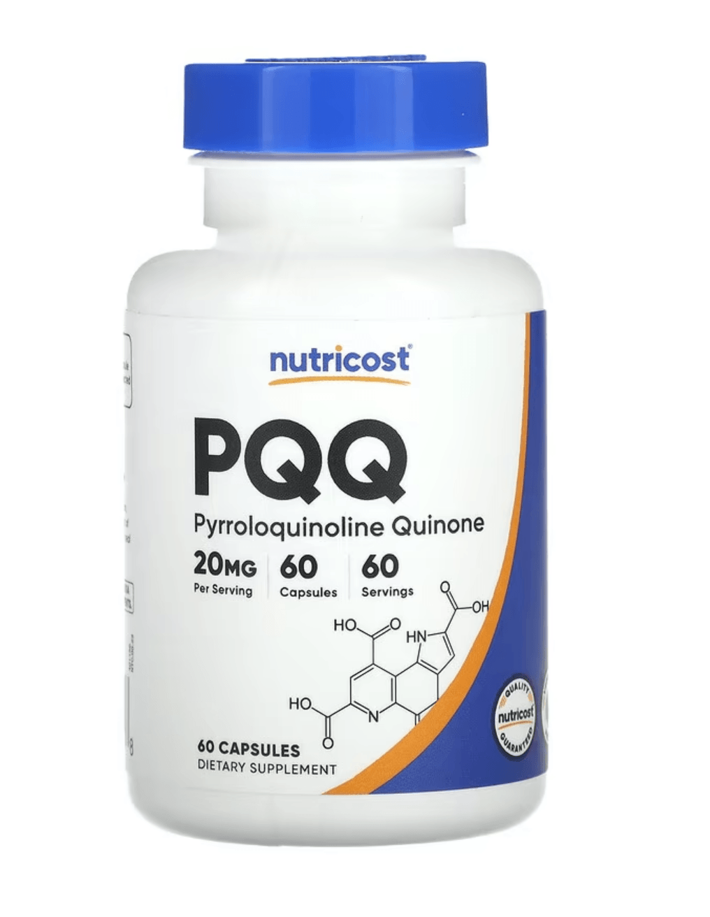 Nutricost PQQ (Pyrroloquinoline Quinone) 20mg, 60 Capsules - Non-GMO, Gluten Free. TR YETKİLİ SATICISI