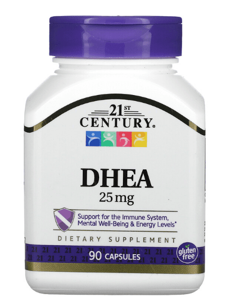 21st Century, DHEA 25mg Calcium 44mg, 90 Capsules..