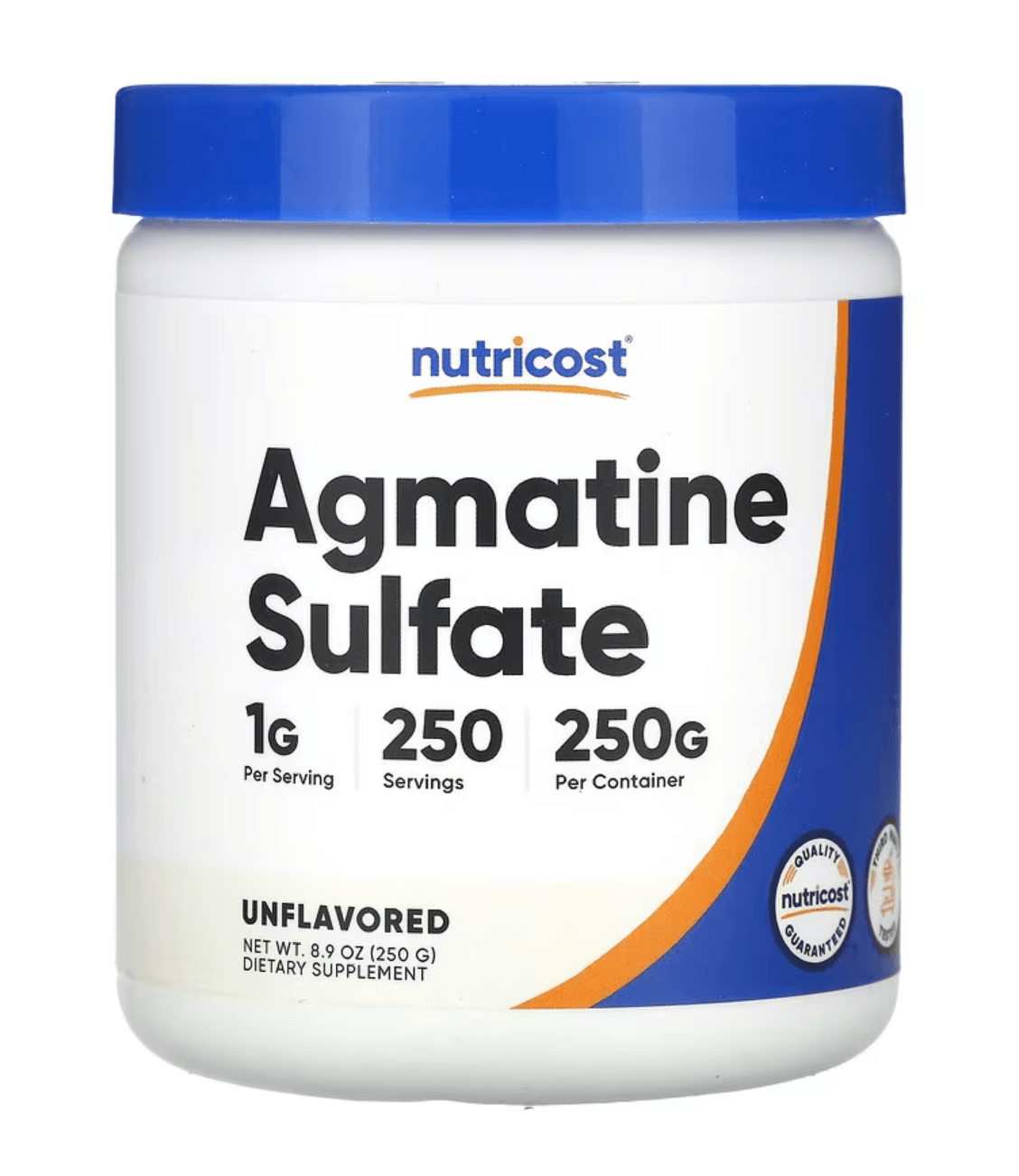 Nutricost, Agmatine Sulfate, Unflavored, 8.9 oz (250 g).Usa