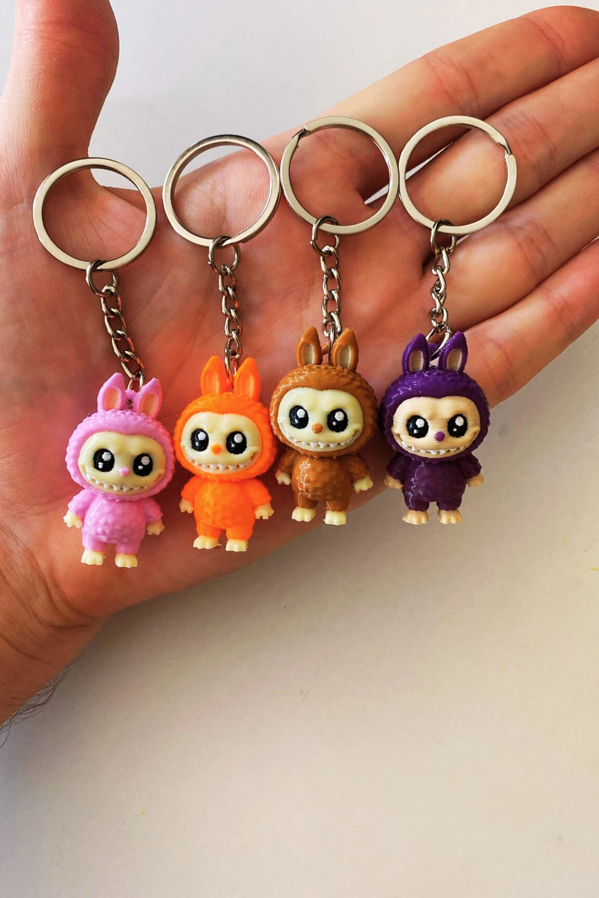Labubu Anahtarlık Renkli 4 Adet