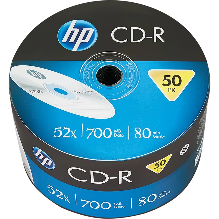 Hp Cd-R 700 Mb Data 80 Min Music 52 X 50'Li