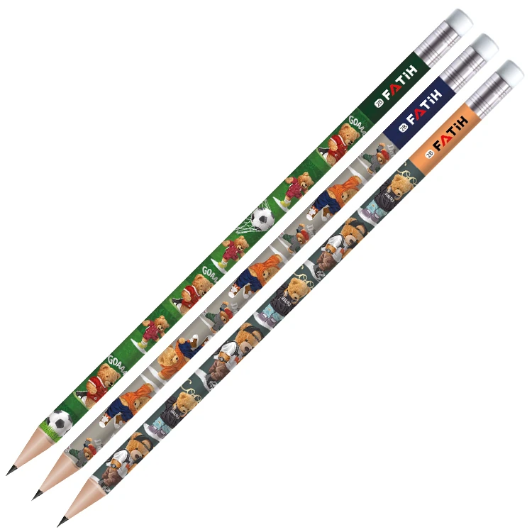 Fatih Happy Bear Silgili Kurşun Kalem 1 Adet
