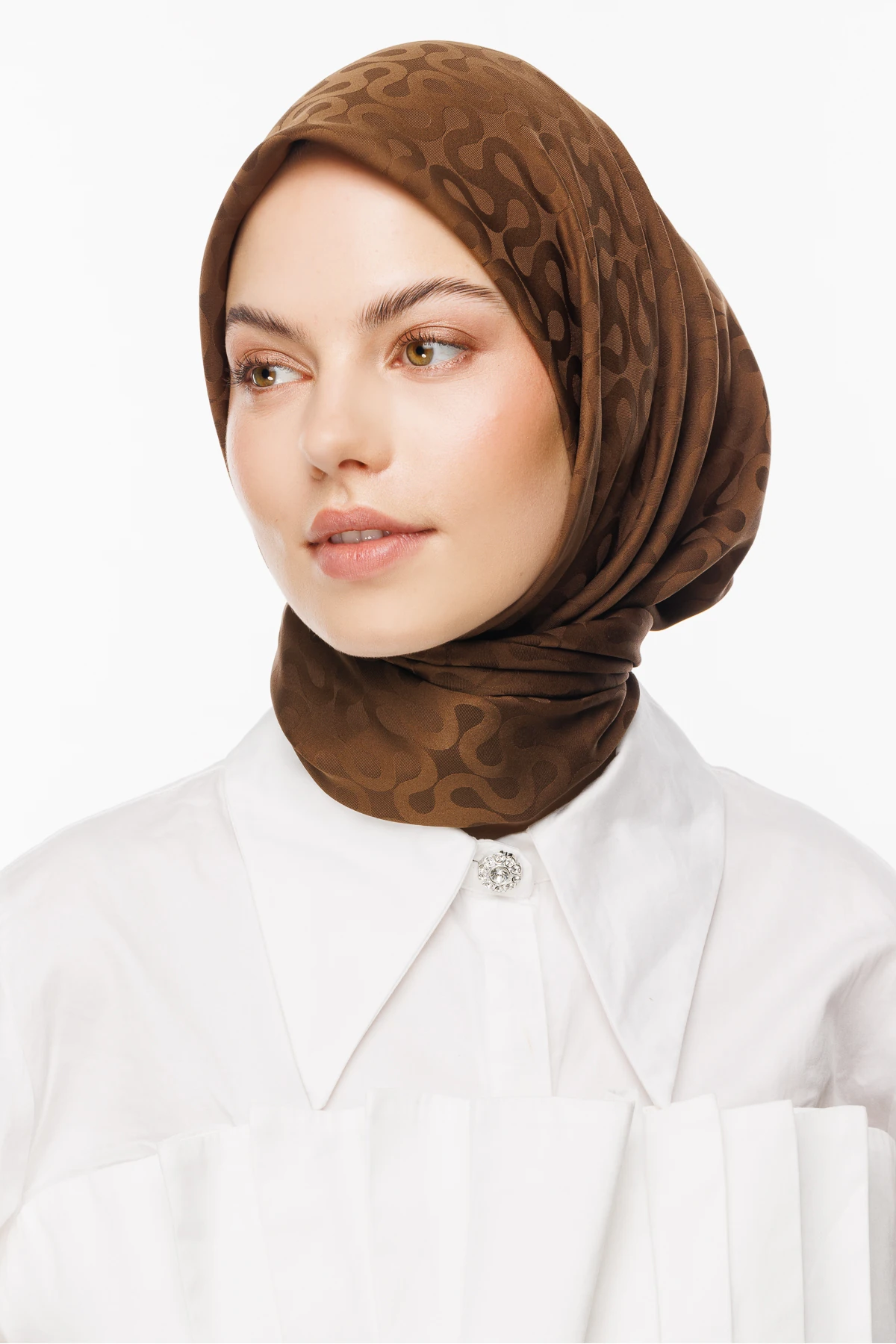 Moon Desen İpeksi Jakar Eşarp