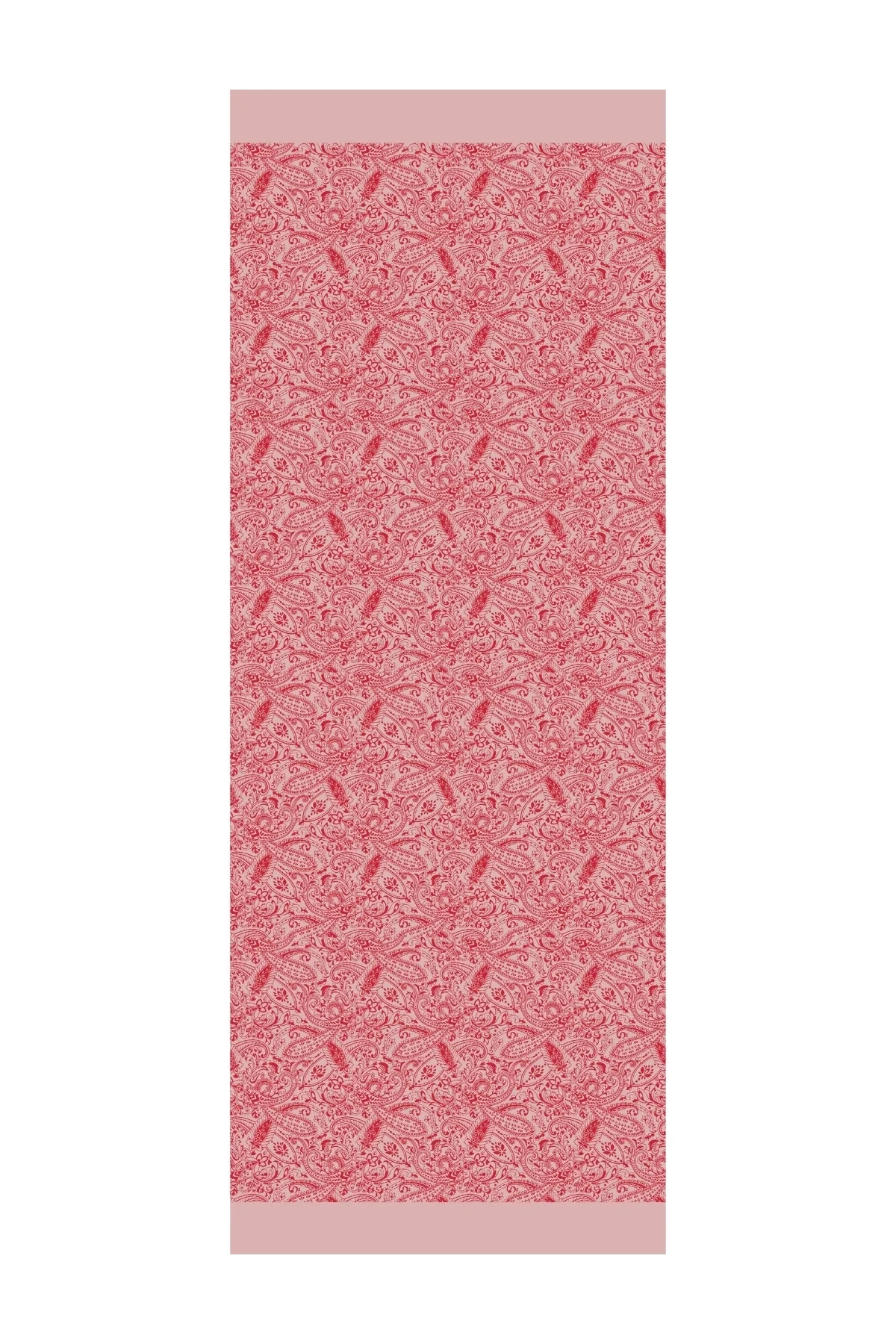 Velora Desen Çift Taraflı Şal Bordo-Mint Yeşili