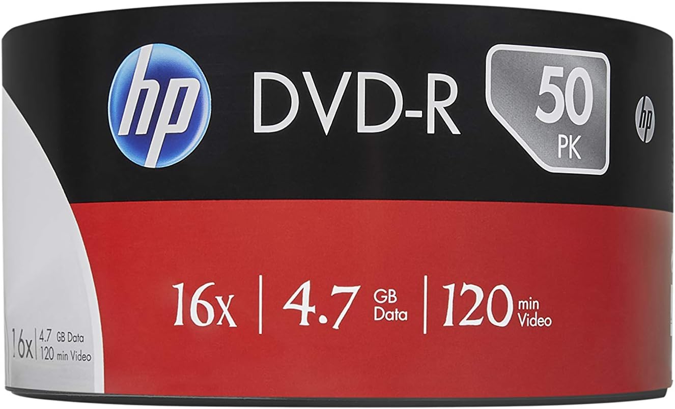 Hp Dvd-R 4.7 Gb Data 120 Min Video16X Shrink 50'Li