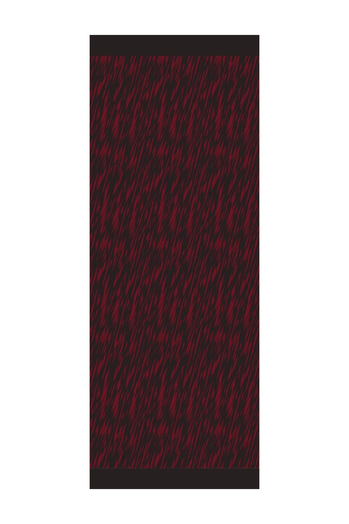 Selis Desen Çift Taraflı Şal Siyah-Bordo