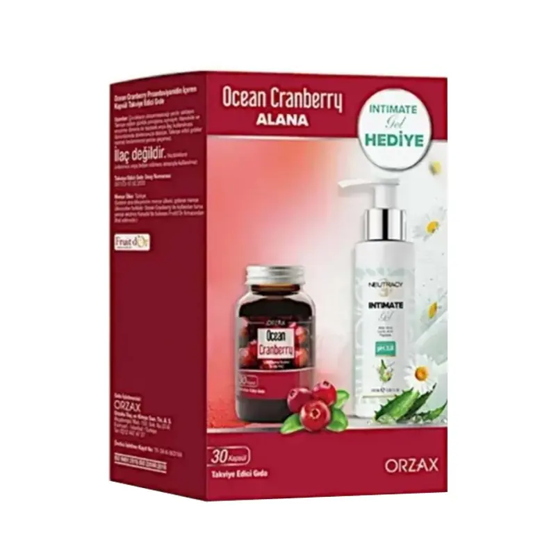 Orzax Ocean Cranberry 30 Kapsül ve Neutracy Jel Seti