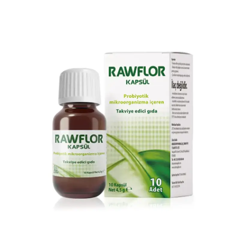 Rawflor Probiyotik Mikroorganizma İçeren 10 Kapsül