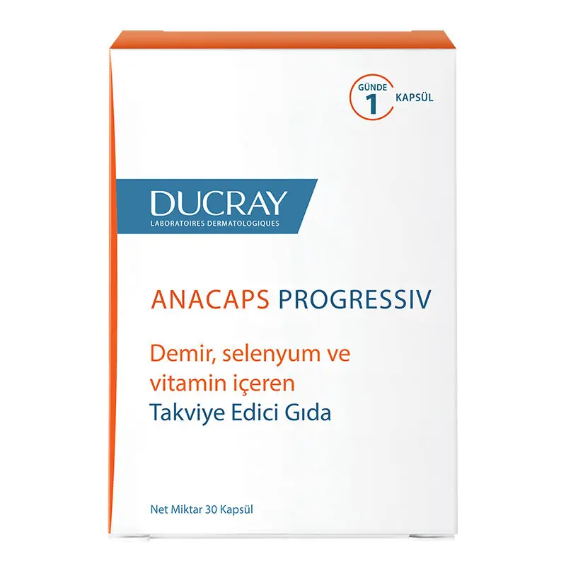 Ducray Anacaps Progressiv Saç Koruyucu Takviye Edici Gıda 30 Kapsül