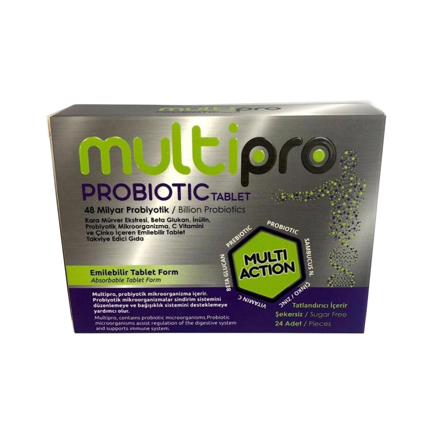Multipro Probiyotik Emilebilir 24 Tablet