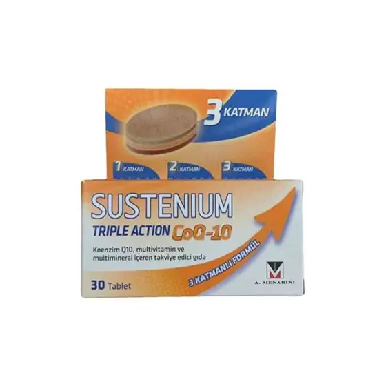 Sustenium Blue Sustenium Triple Action Q10 30 Tablet | Dermoevim