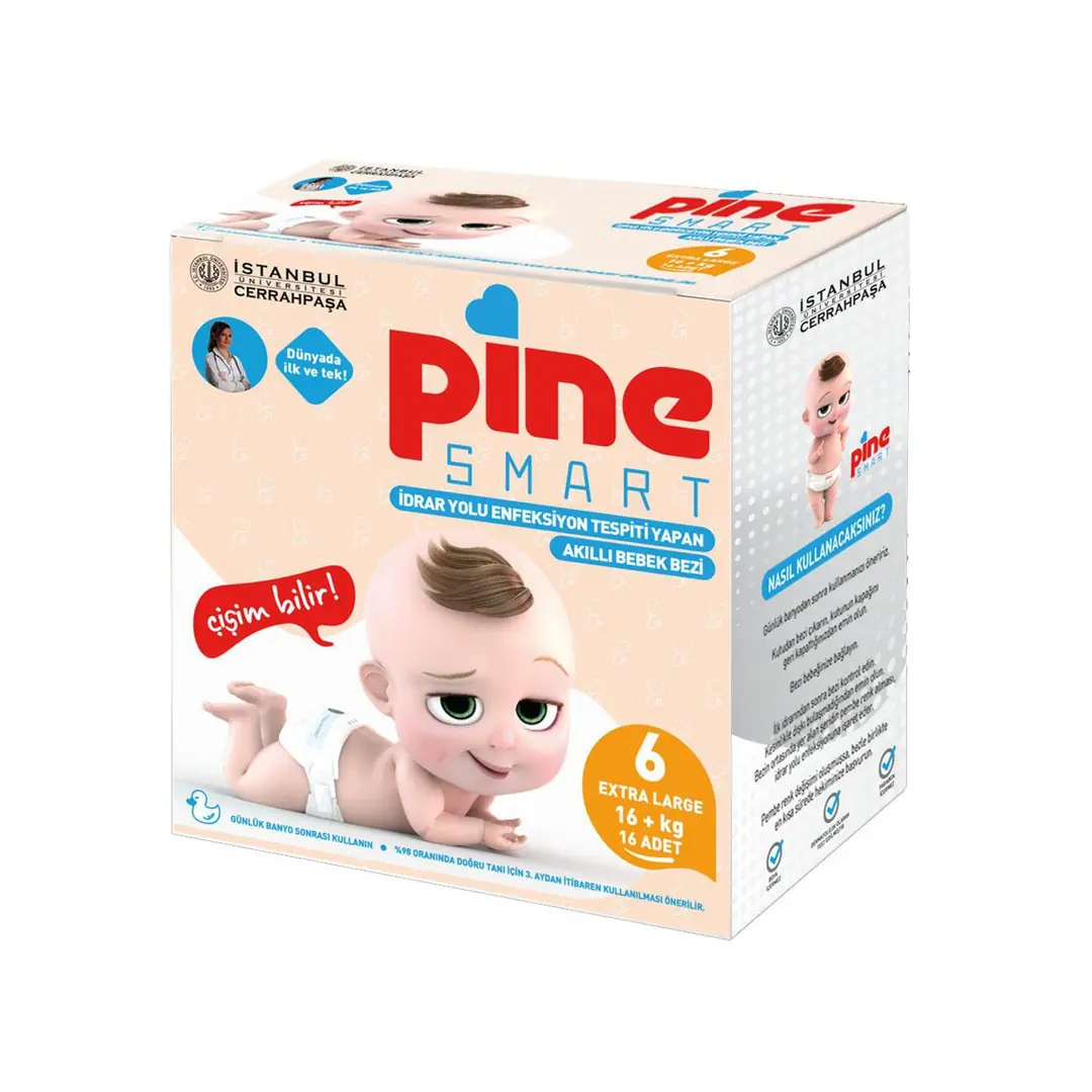 Pine Smart Akıllı Bebek Bezi Maxi No: 6 16+ kg 16 Adet