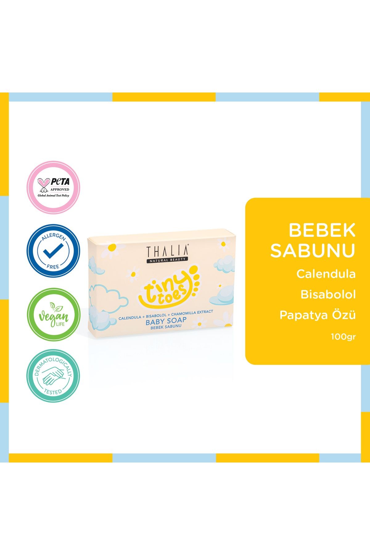 Calendula & Papatya Özlü Bebek Sabunu 100gr