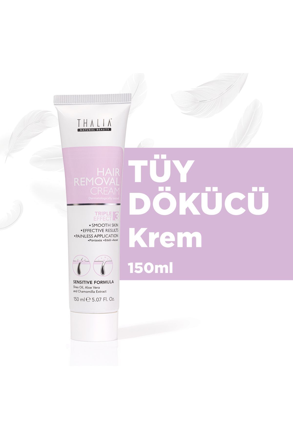 Aloe Vera & Papatya Özlü Tüy Dökücü Krem 150ml