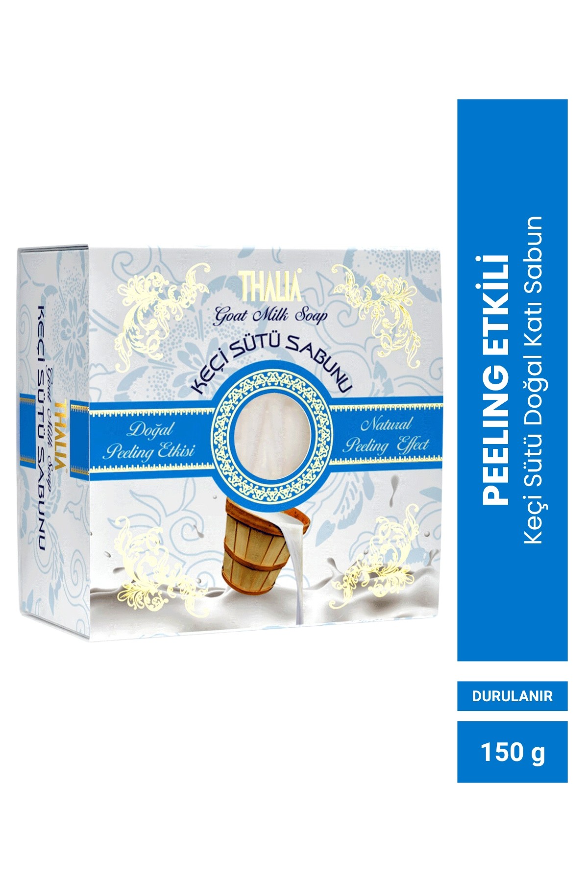 Peeling Etkili Keçi Sütü Doğal Katı Sabun 150 gr