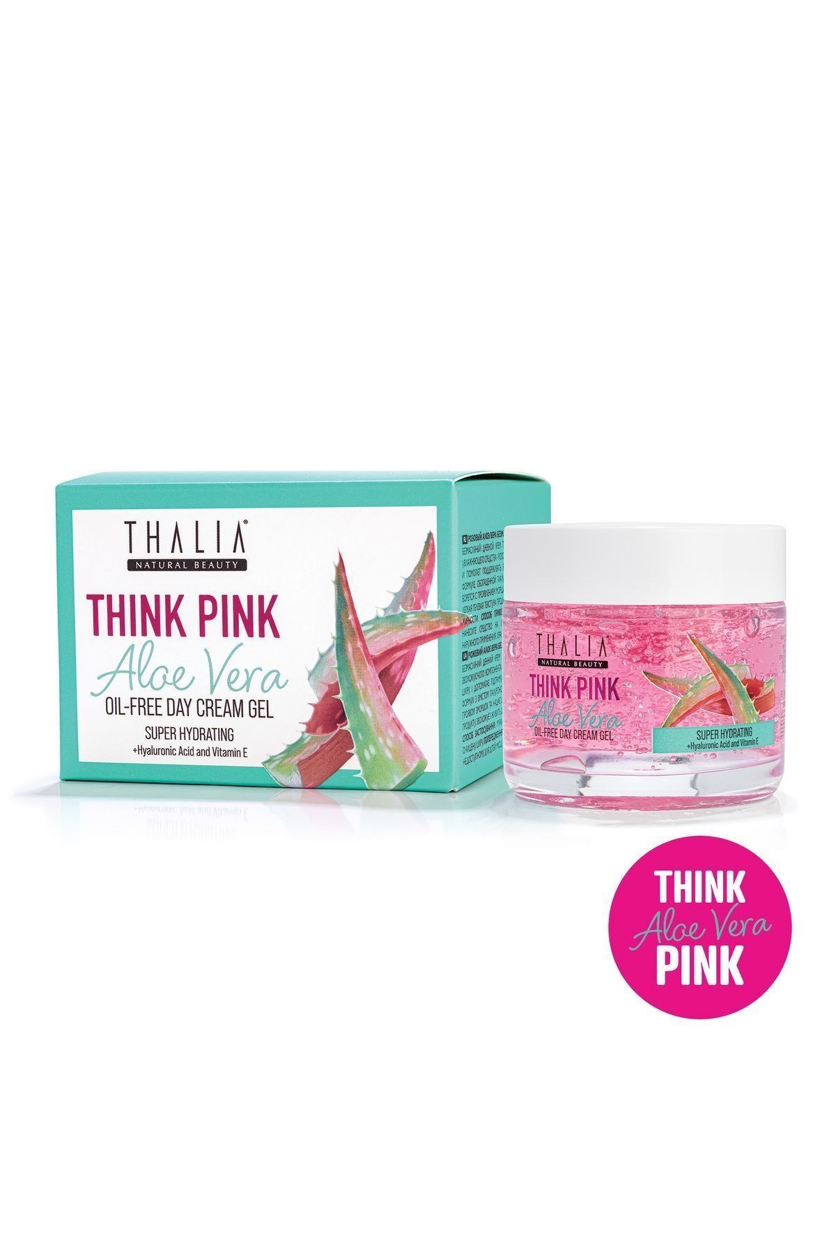 Thalia Pink Aloe Vera Özlü Kırışıklık & Nemlendirmeye Yardımcı Yüz Bakım Jel Krem 50ml