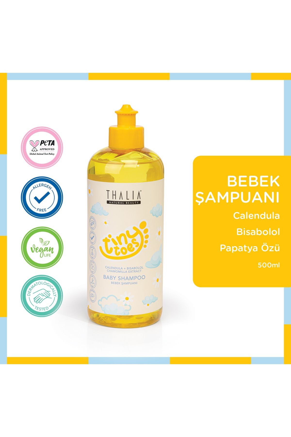 Calendula & Papatya Özlü Bebek Şampuanı 500ml