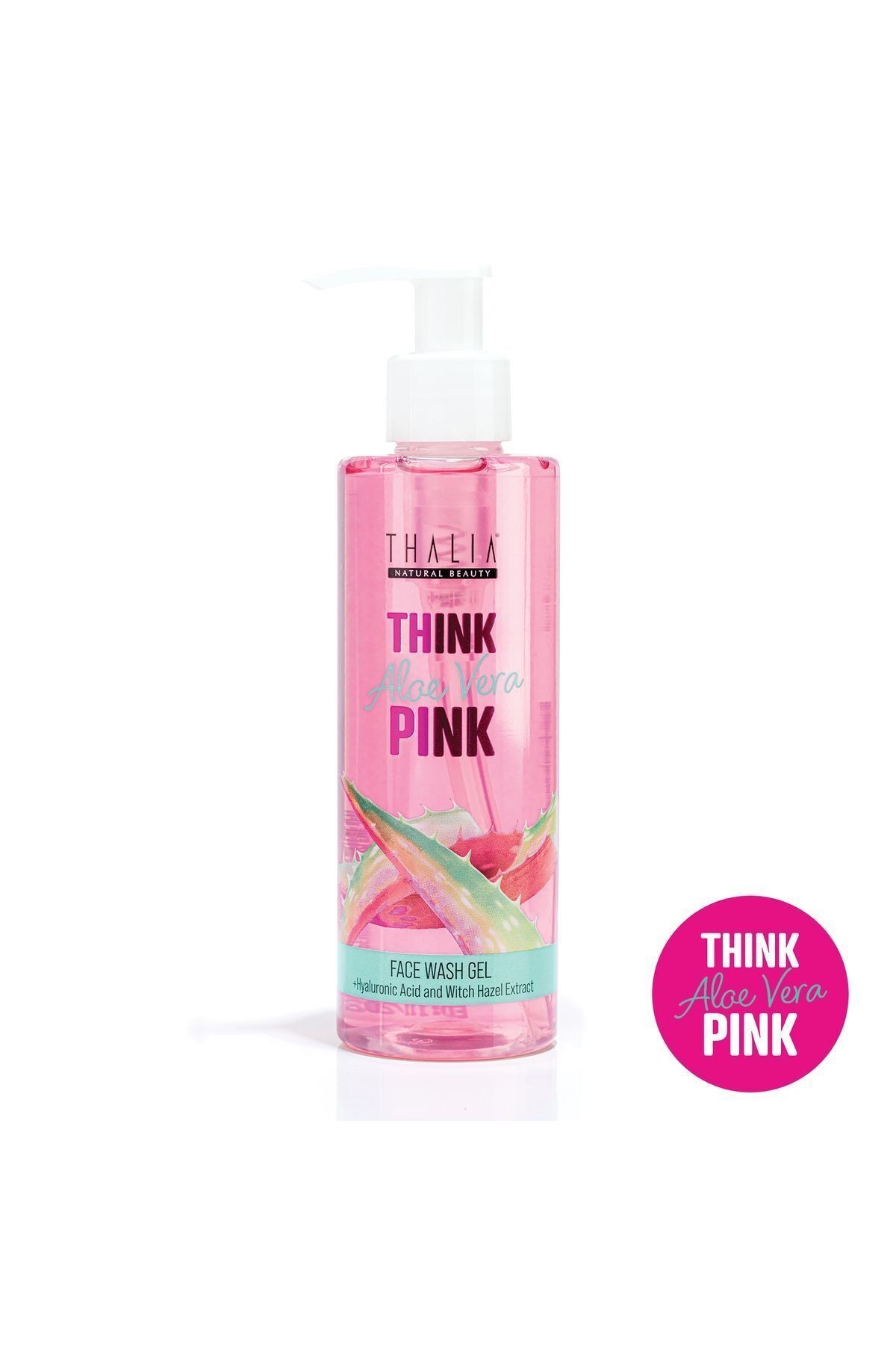 Pink Aloe Vera Özlü Hyaluronic Asitli Nemlendiricili Yüz Yıkama Jeli 200ml