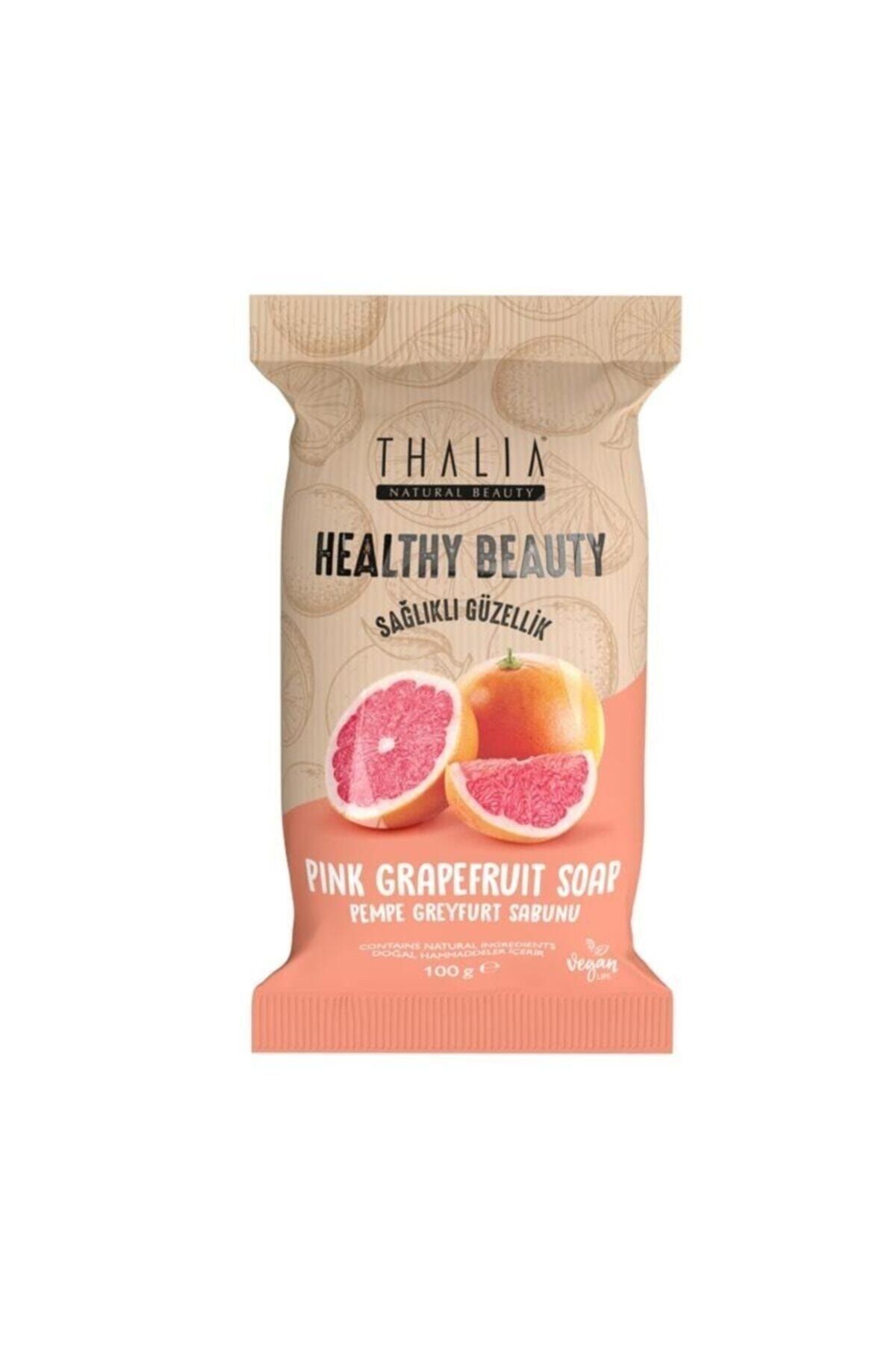 Kırışıklık Önleyici Healthy&beauty Pembe Greyfurt Özlü Doğal Katı Sabun - 100 gr