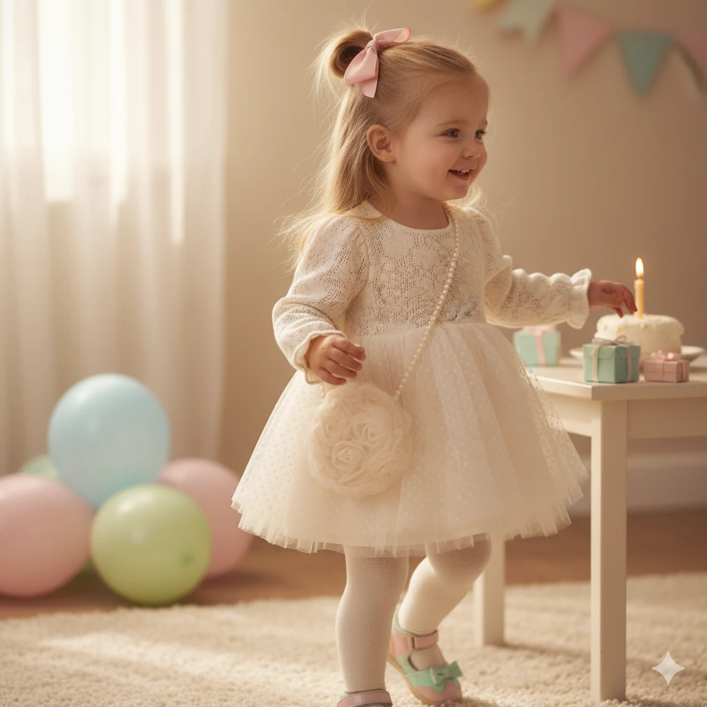 Emma - Dantel Tüllü Çanta ile Takım Elbise