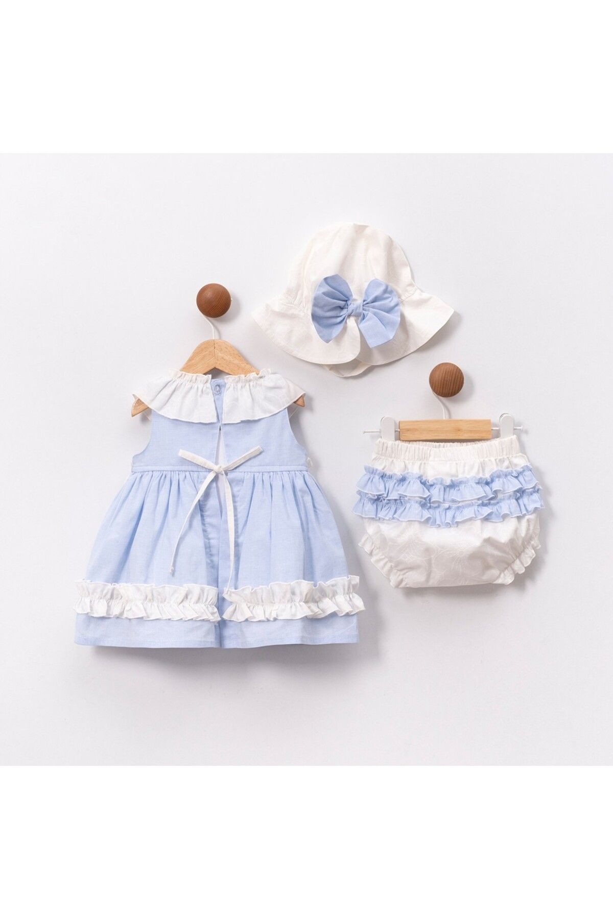 Paris- Kız Elbise Set Şapkalı