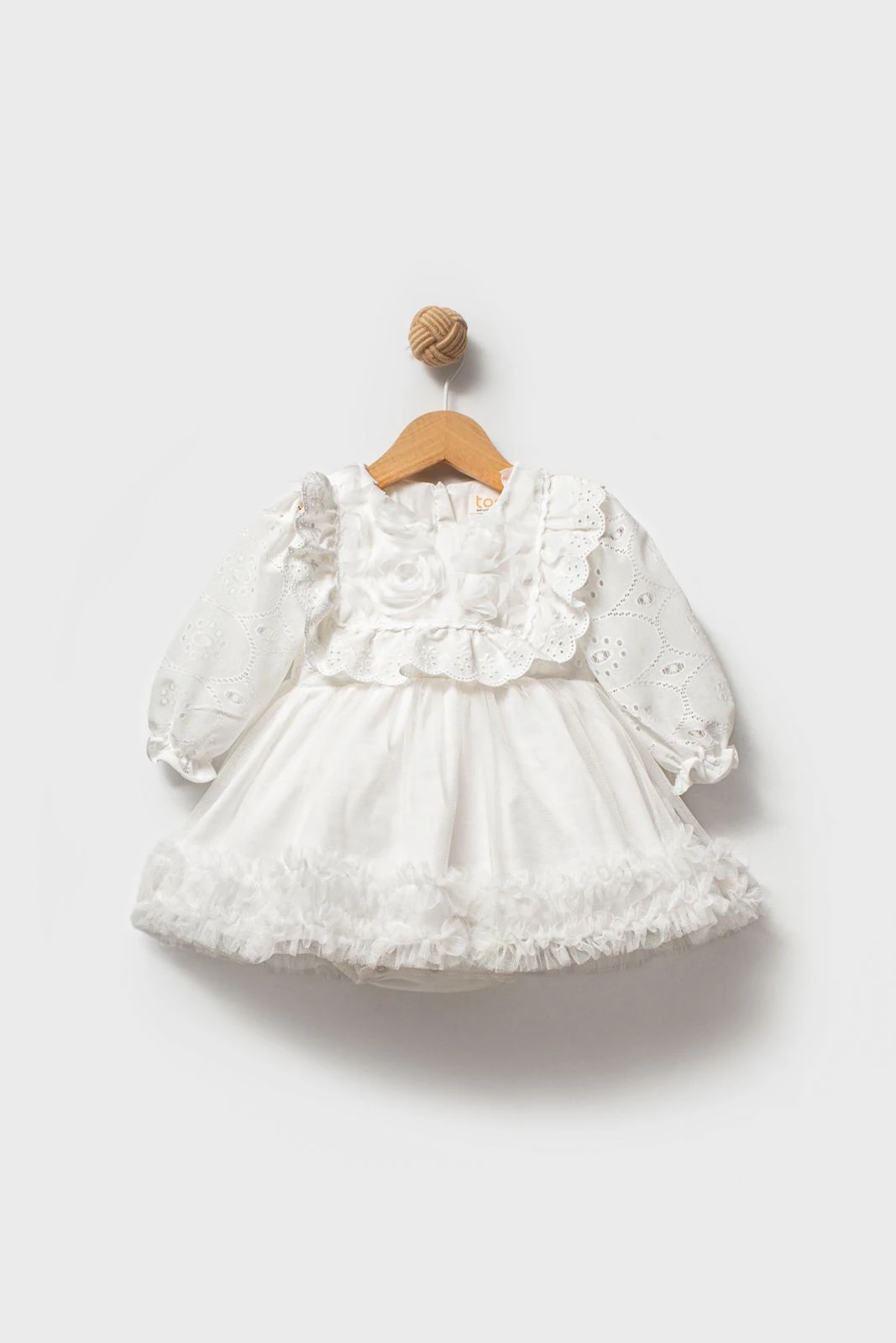 Kız Bebek Dantelli Tül Etekli Elbise