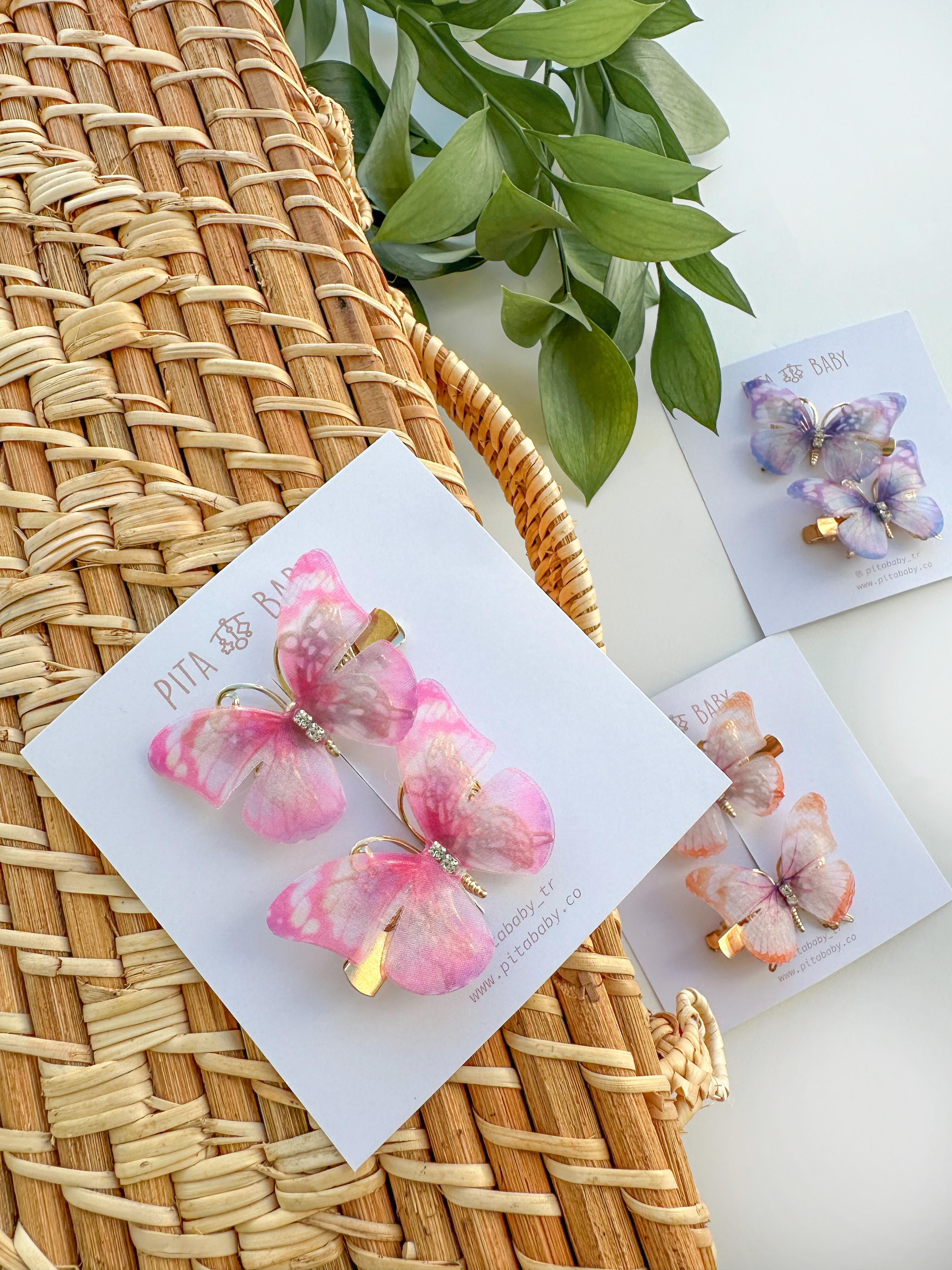 Butterfly Stone Hair Clip
