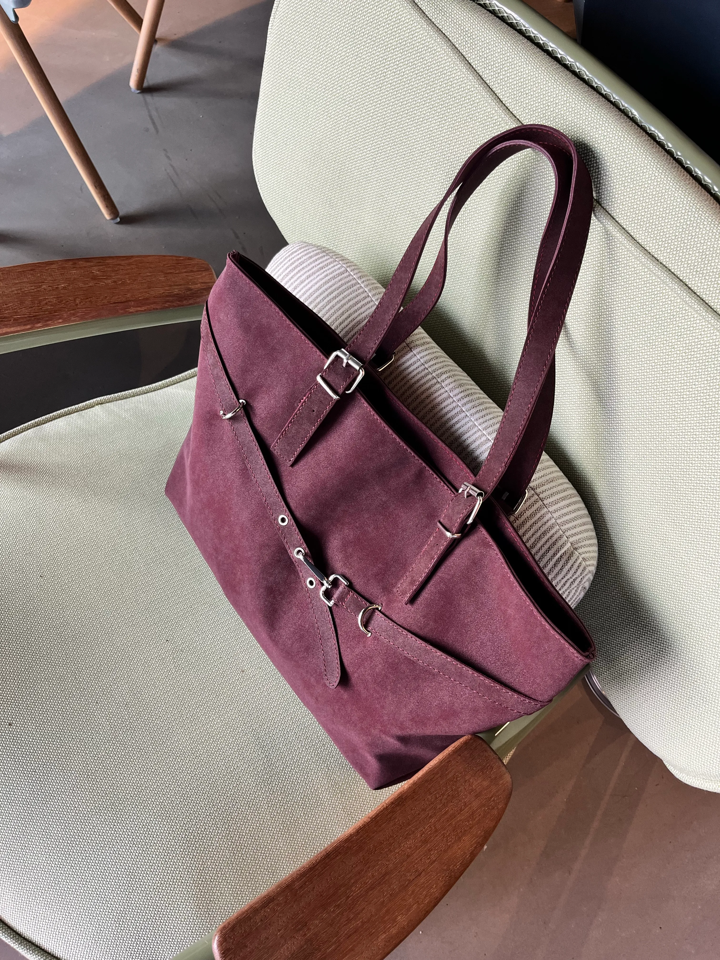 Galia/Kemer Detaylı Kadın Omuz Çantası - bordo