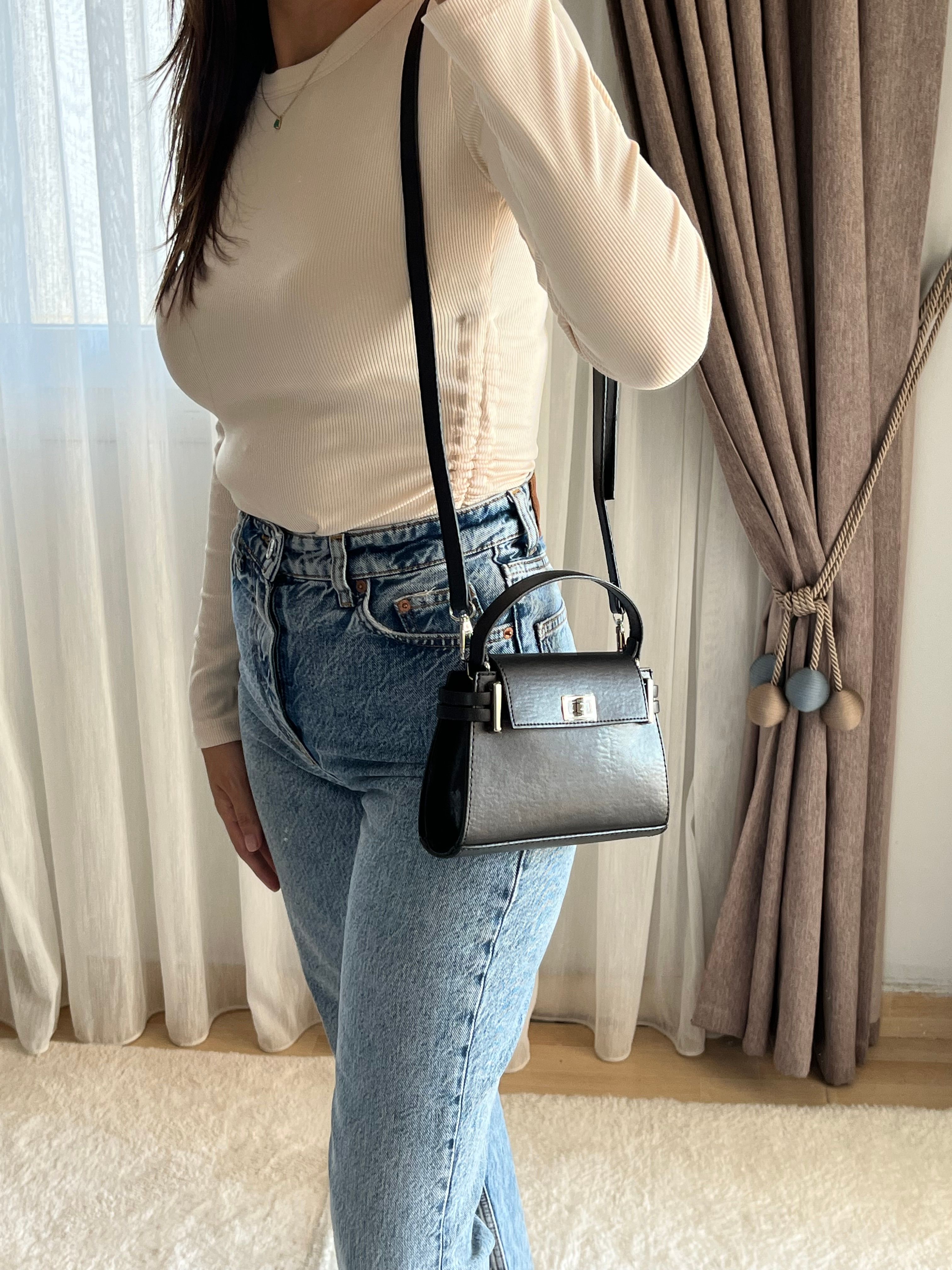 City / Çapraz Askılı Mini Omuz ve El Kadın Çanta