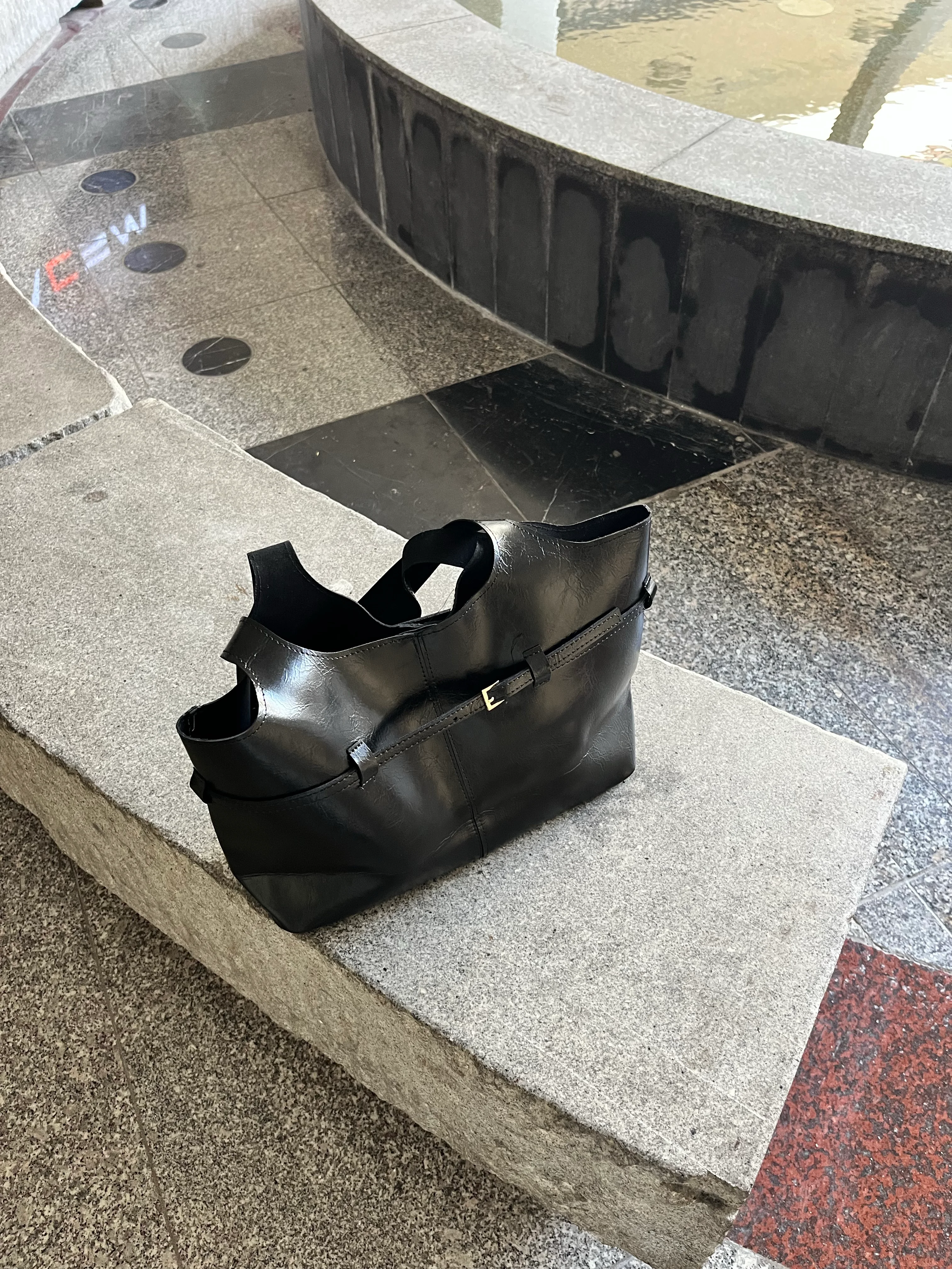 Sante| Suni Deri El ve Omuz Kadın Tasarım Taba Çanta