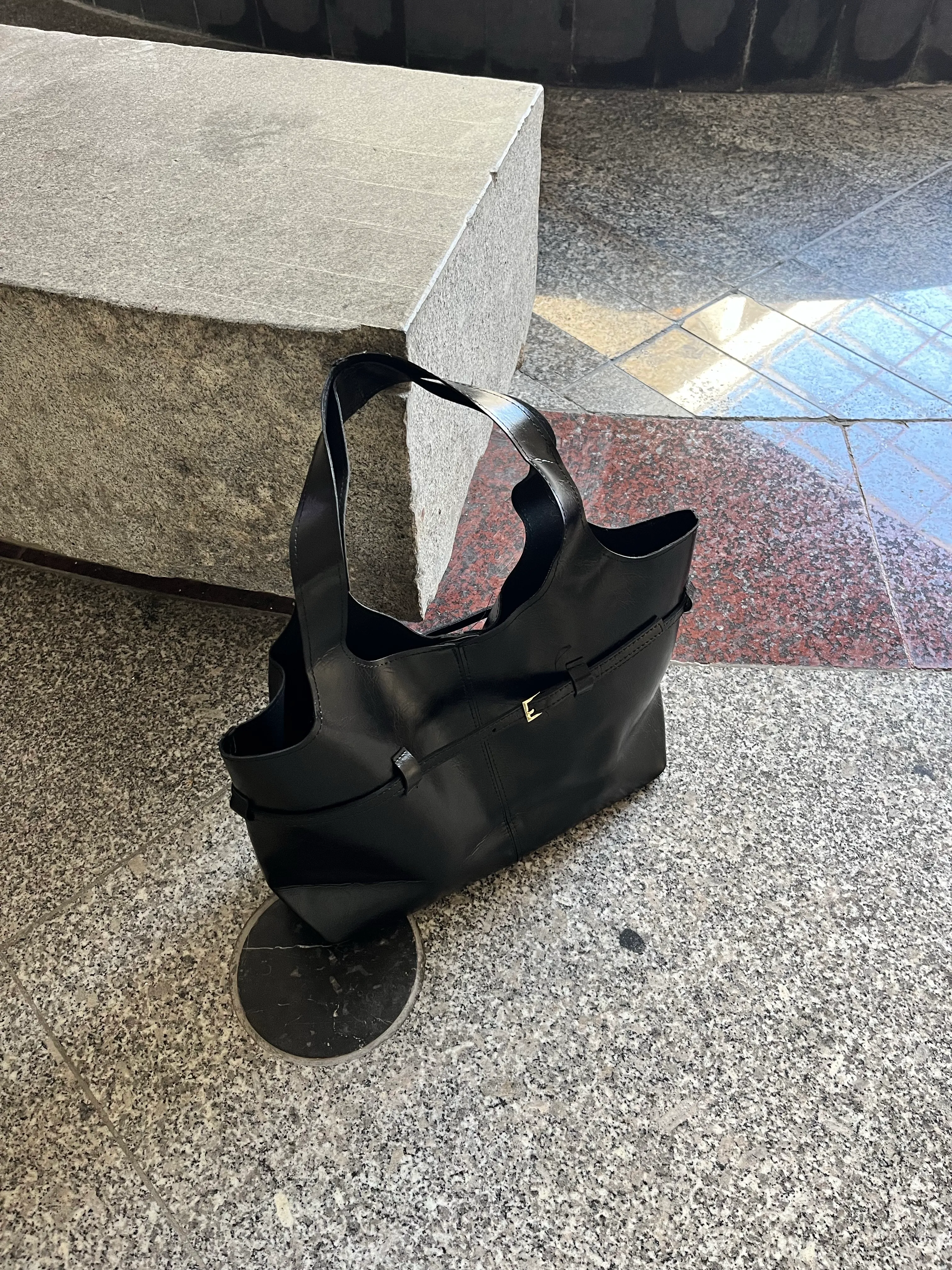 Sante| Suni Deri El ve Omuz Kadın Tasarım Taba Çanta