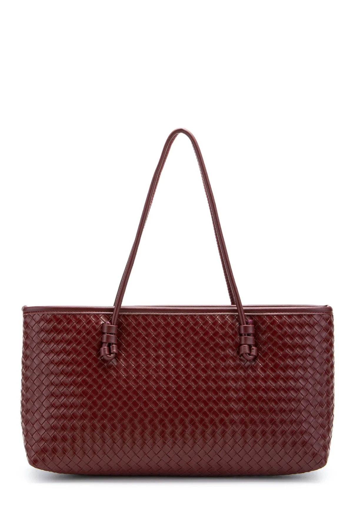 Lukas | Örgü Detaylı Kadın Kol Çantası - bordo