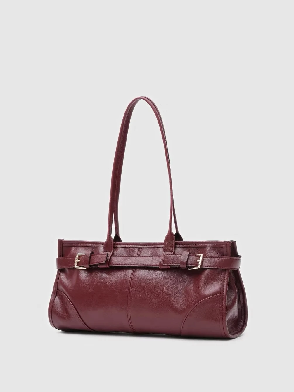 Bella/Vintage Baget Kadın Çanta - bordo