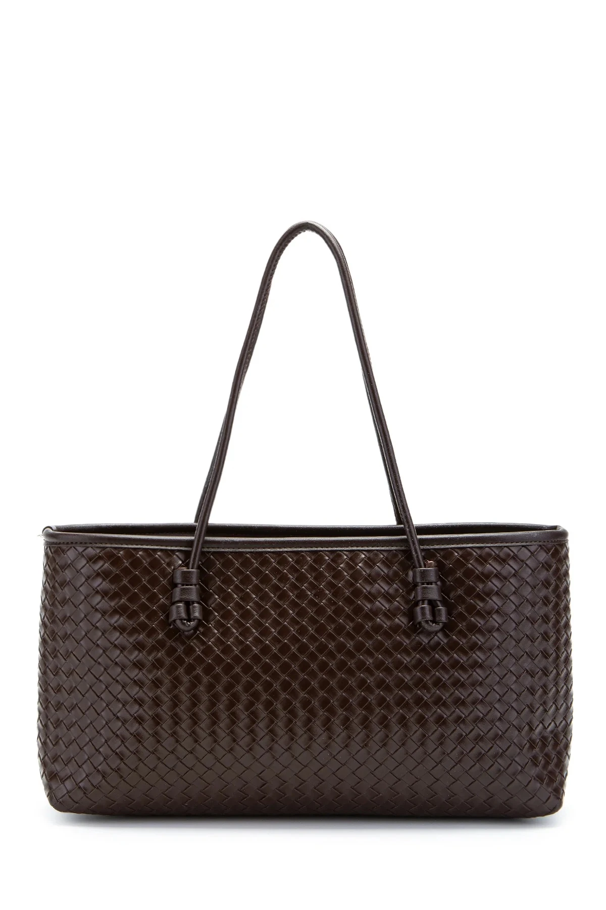 Lukas | Örgü Detaylı Kadın Kol Çantası - acı kahve