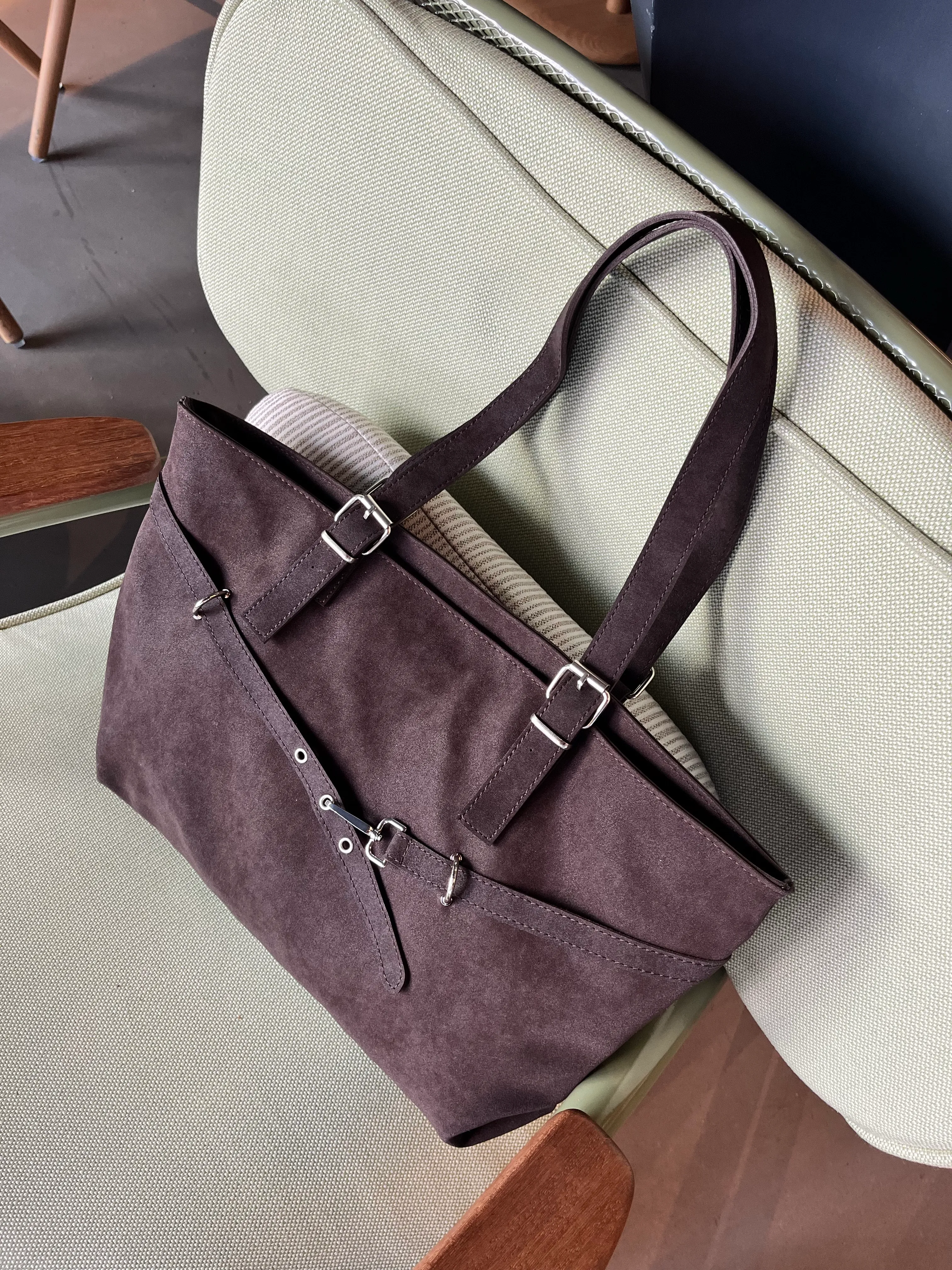 Galia/Kemer Detaylı Kadın Omuz Çantası - acı kahve